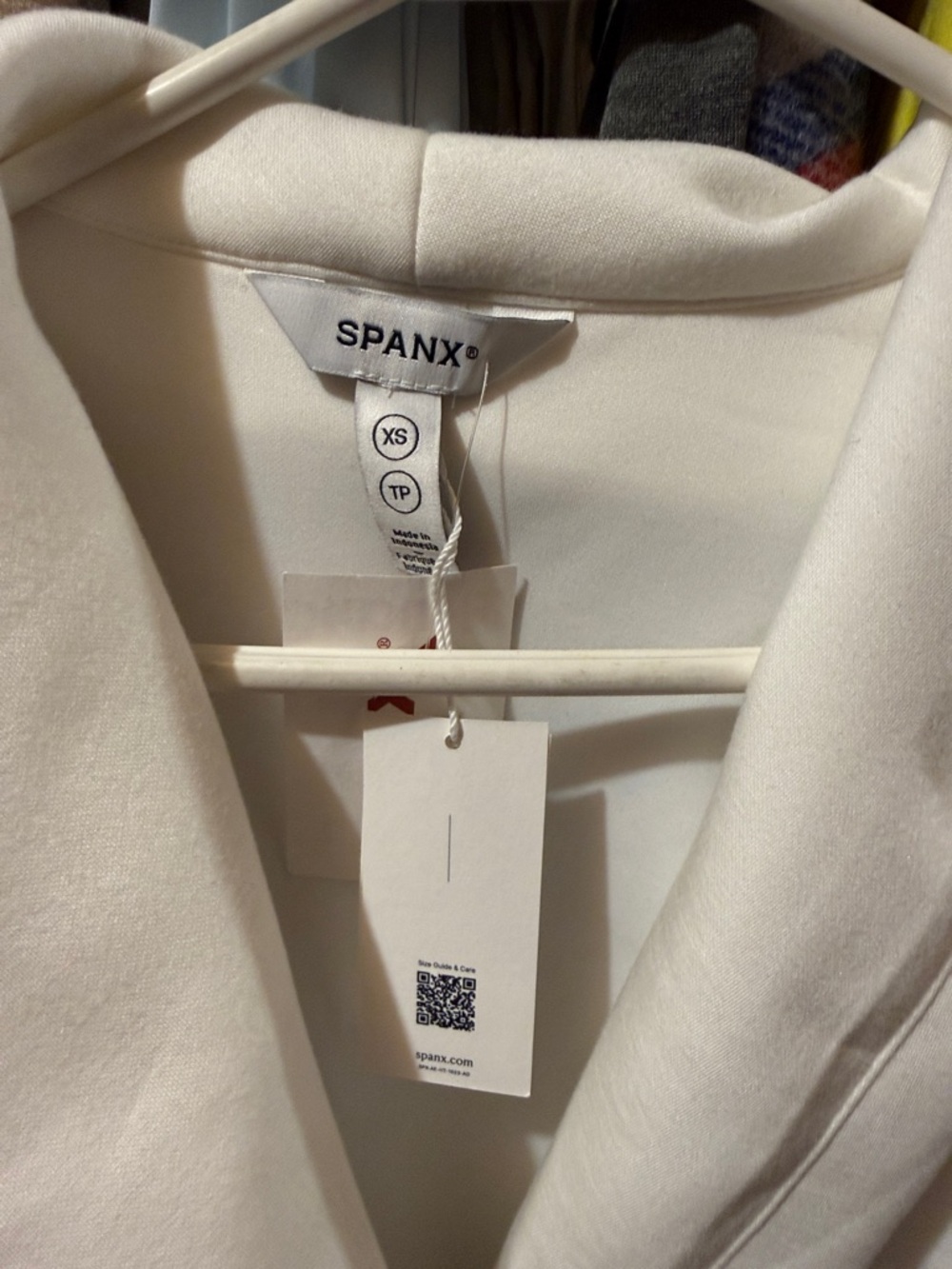 SPANX Cream Women's Blazer - Tailored V-Neck